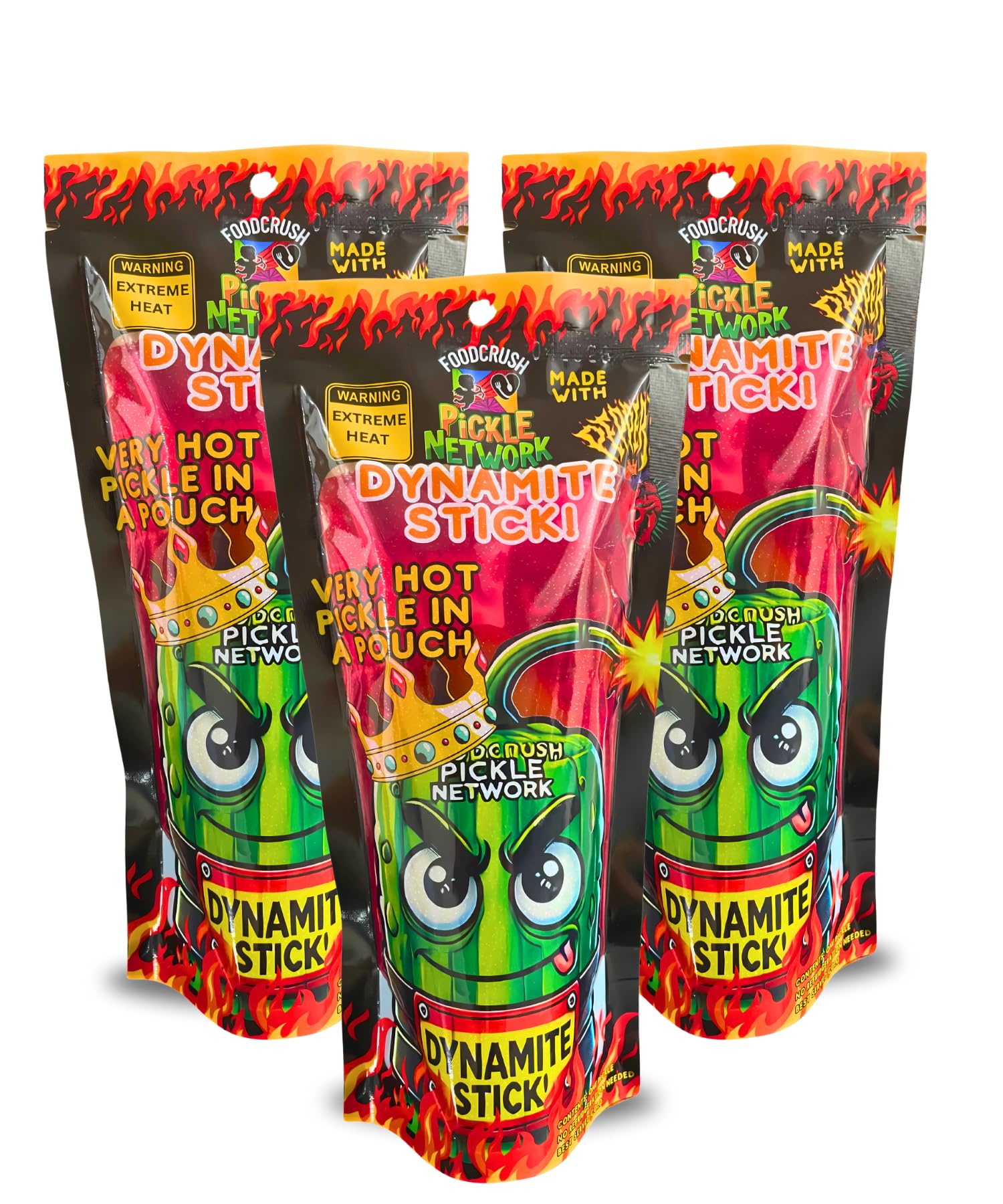 Amazon.com : WORLDS HOTTEST PICKLE-Food Crush Dynamite Stick-Spicy